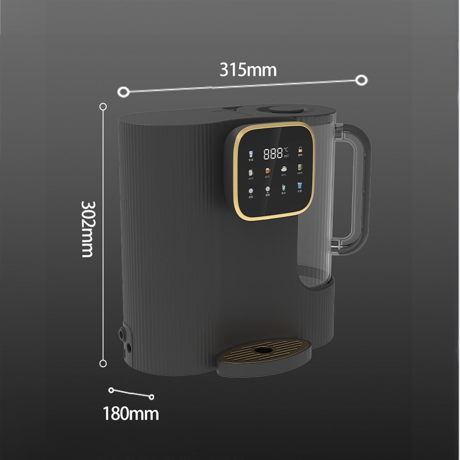 SinSed electric hot water dispenser water warmer Desktop installation-free instant hot water dispenser 2L capacity kettle thick film heating
