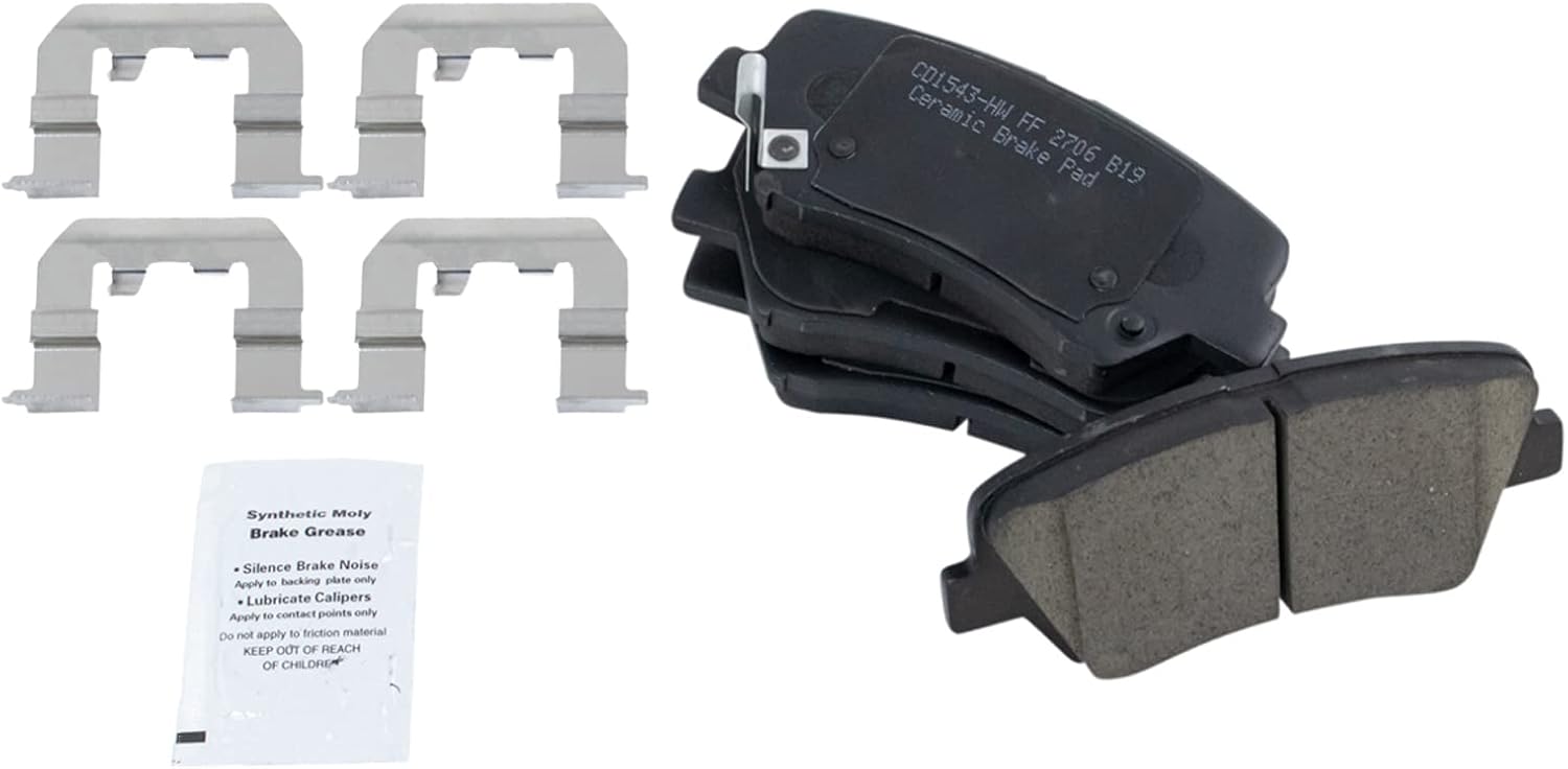 TRQ Front Brake Pad and Rotor Set Ceramic Coated Vented Rotors Compatible with 2011-2016 Hyundai Elantra 2013-2016 GT 2013-2014 Coupe 2012-2016 Veloster 2014-2016 Kia Forte Koup 2015-2016 Forte5
