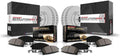 PowerStop Front and Rear Brake Kit for Subaru Forester 2009-10 |Impreza 2008-10 |Legacy 2010-12 |Outback 2010-12 - Fully-Coated Disc Rotors with Z17 Ceramic Brake Pads Replacement, CRK4077