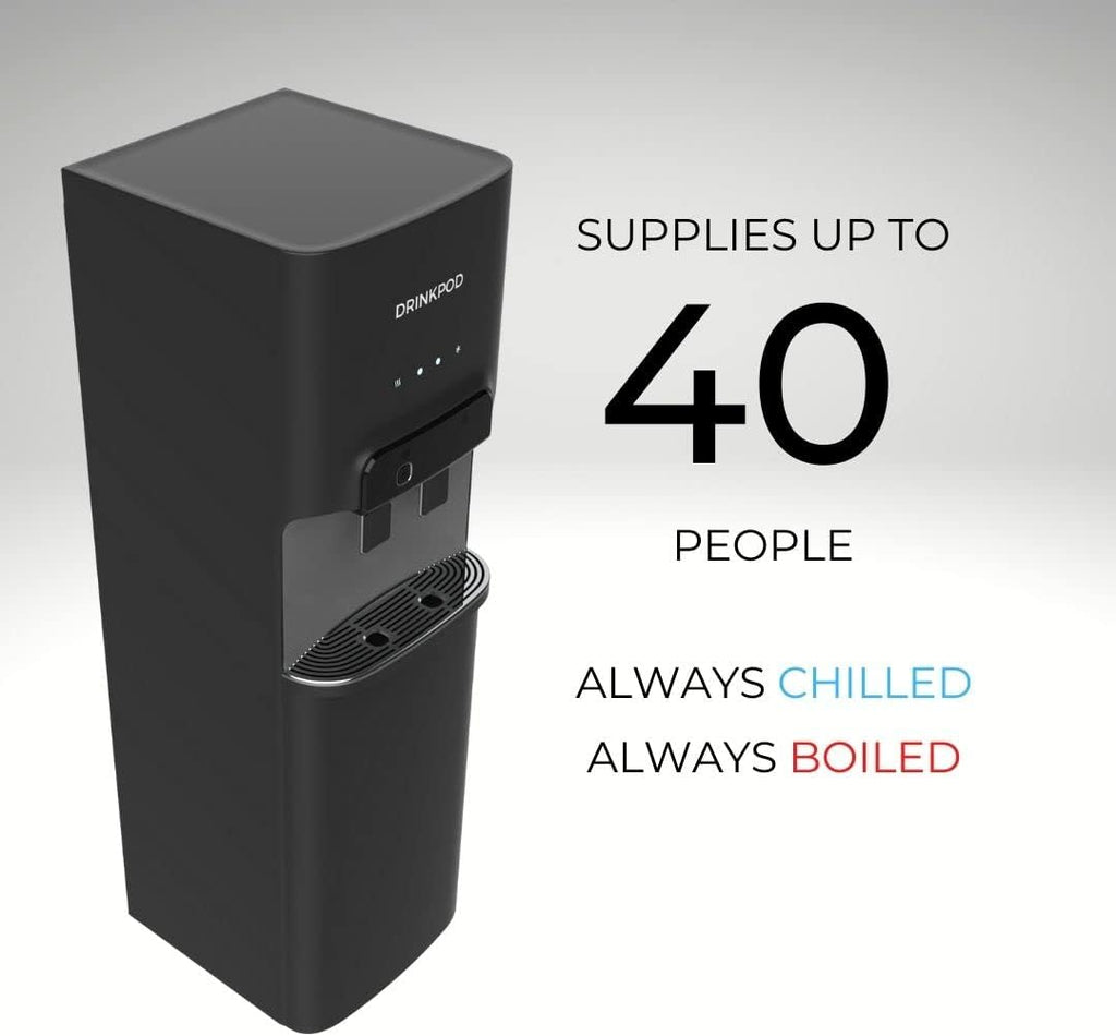 Bottleless Water Cooler Hot and Cold Water Dispenser for Offices & Homes (Black XL)