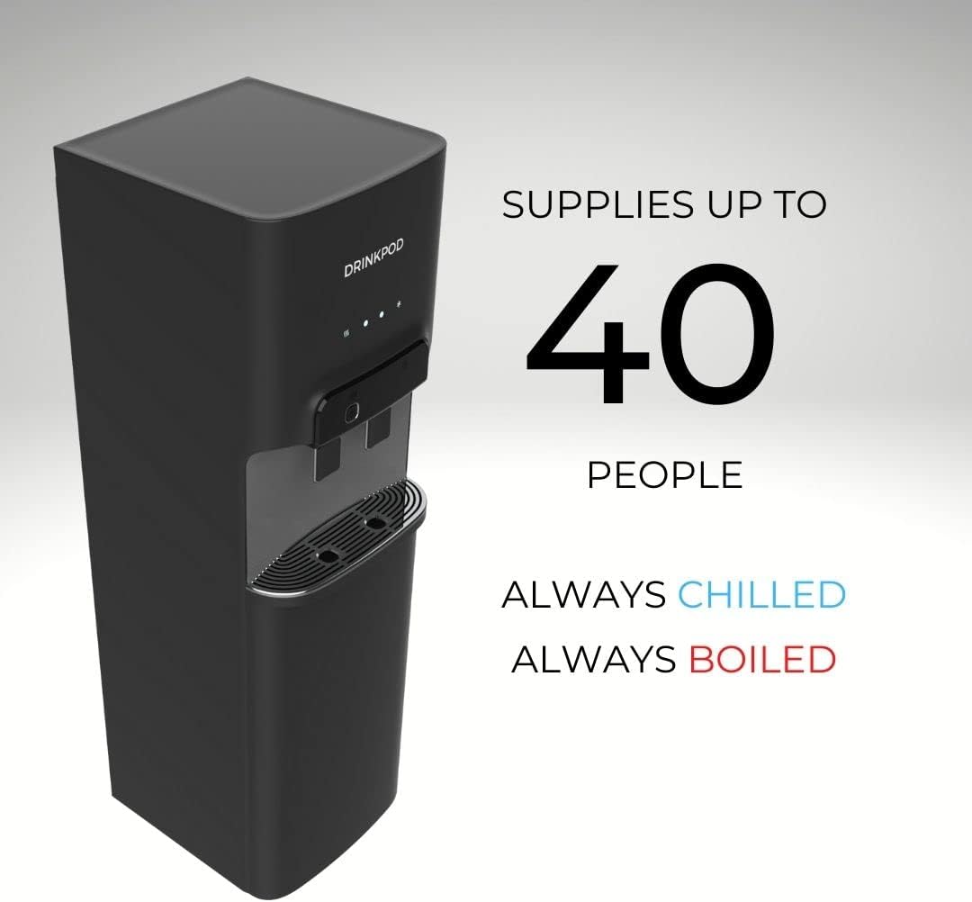 Bottleless Water Cooler Hot and Cold Water Dispenser for Offices & Homes (Black XL)
