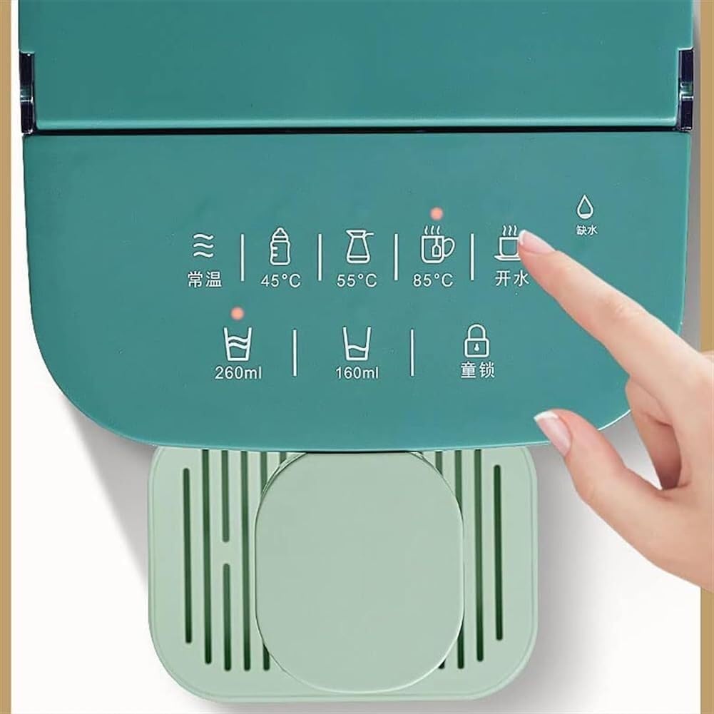 Instant Hot Water Dispenser Household Small Desktop Instant Hot Water Dispenser Multifunctional Desktop Mini Intelligent Direct Drink Heating, for Living Room Office(Green)