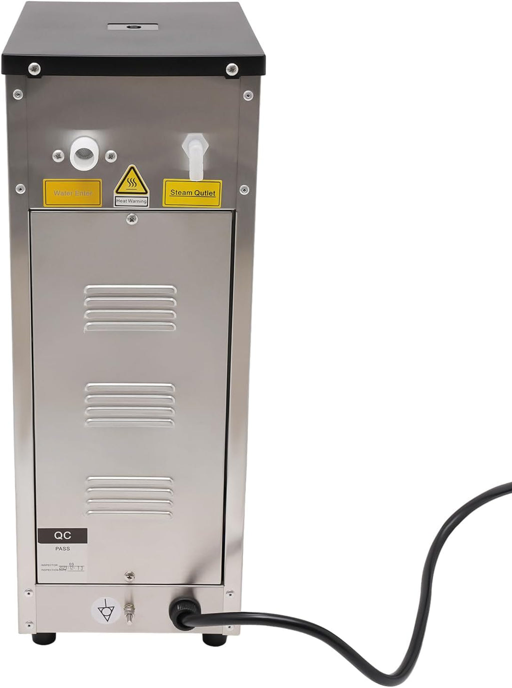 10L Commercial Hot Water Dispenser, Electric Countertop Boiling Water Machine, Stainless Steel Step-Heating Hot Water Dispenser,Step-type Heating (Silver, 7.28 * 9.92 * 19.09in)