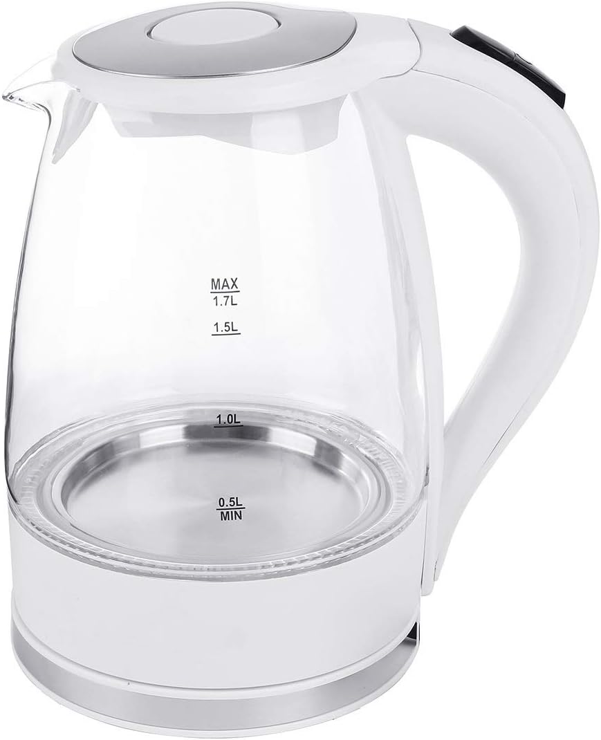 HBJWOV LED Illuminated Glass Kettle Electric Rapid Boil Cordless Electric Kettle Electric kettle Teapot Smart Kettle kitchen