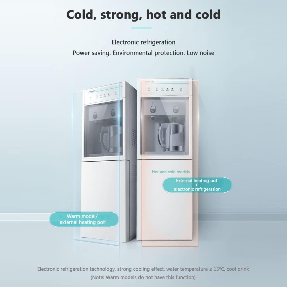 Intelligent Induction Vertical Water Dispenser, Touch-Type One-Button Heating, Anti-Dry Burning, Power Saving, Low Noise Warm Double Door Hot Water Dispenser