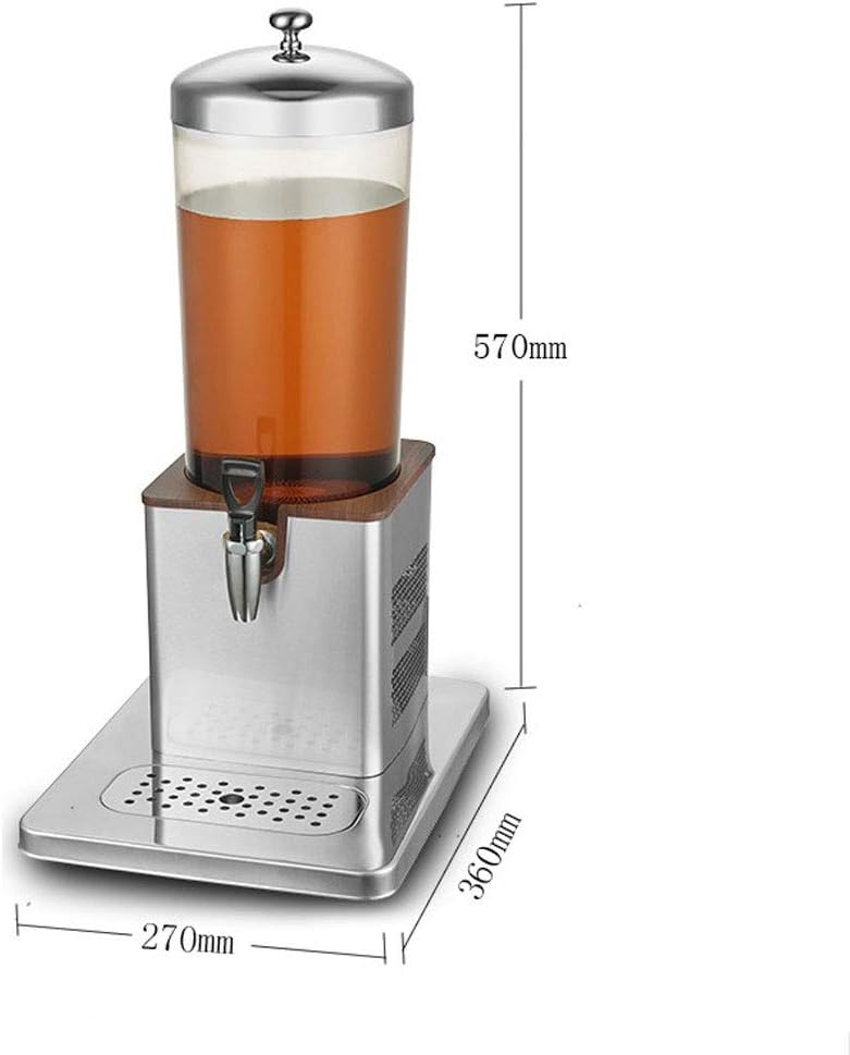 Juice Dispenser Beverage Dispenser, Electric Heating Juice Dispenser for Milk Tea Shop Hotel Drink Dispenser Stainless Steel Insulated Barrel
