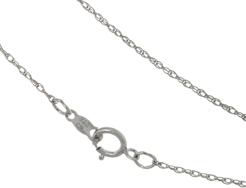 925 Sterling Silver Bug Necklace Charm Pendant with Chain, 3-D Enamel Ladybug, with 18 Inch Chain