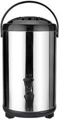 Stainless Steel Catering Boiler, 18L/20L Coffee Hot Water Dispenser-Red and Black, Beverage Commercial Water Dispenser Milk Tea Insulation for Beverage Store Party(Black 18L)