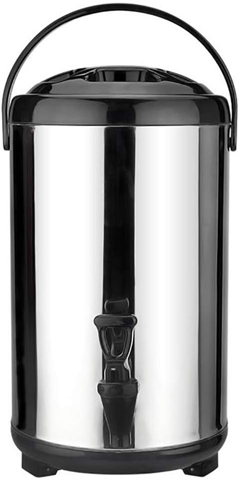 Stainless Steel Catering Boiler, 18L/20L Coffee Hot Water Dispenser-Red and Black, Beverage Commercial Water Dispenser Milk Tea Insulation for Beverage Store Party(Black 20L)