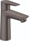 hansgrohe Talis E Modern Easy Install Easy Clean 1-Handle 1-Hole 6-inch Tall Bathroom Sink Faucet in Brushed Black Chrome, 71710341