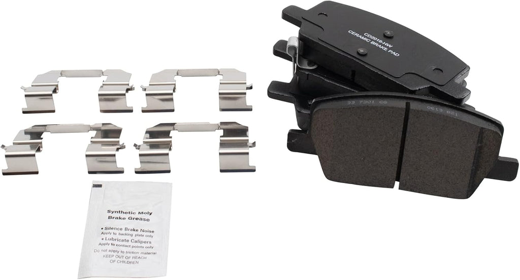 TRQ Front and Rear Brake Pad and Rotor Set Ceramic Compatible with 2018-2021 Buick Encore 2018-2021 Chevrolet Trax