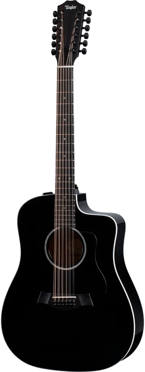Taylor 250ce Plus 12-string Acoustic-electric Guitar - Black