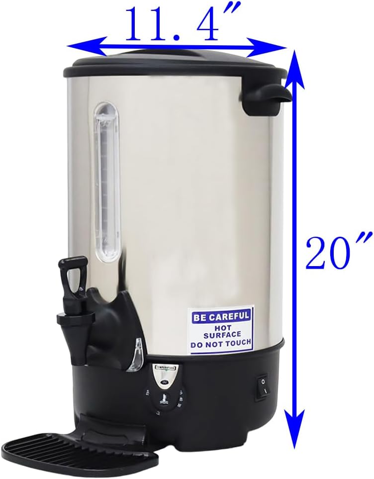 Commercial Grade Hot Water Dispenser 110V Stainless Steel Large Capacity Water Boiler Office Kitchen Electric Kettle for Catering 19.6L