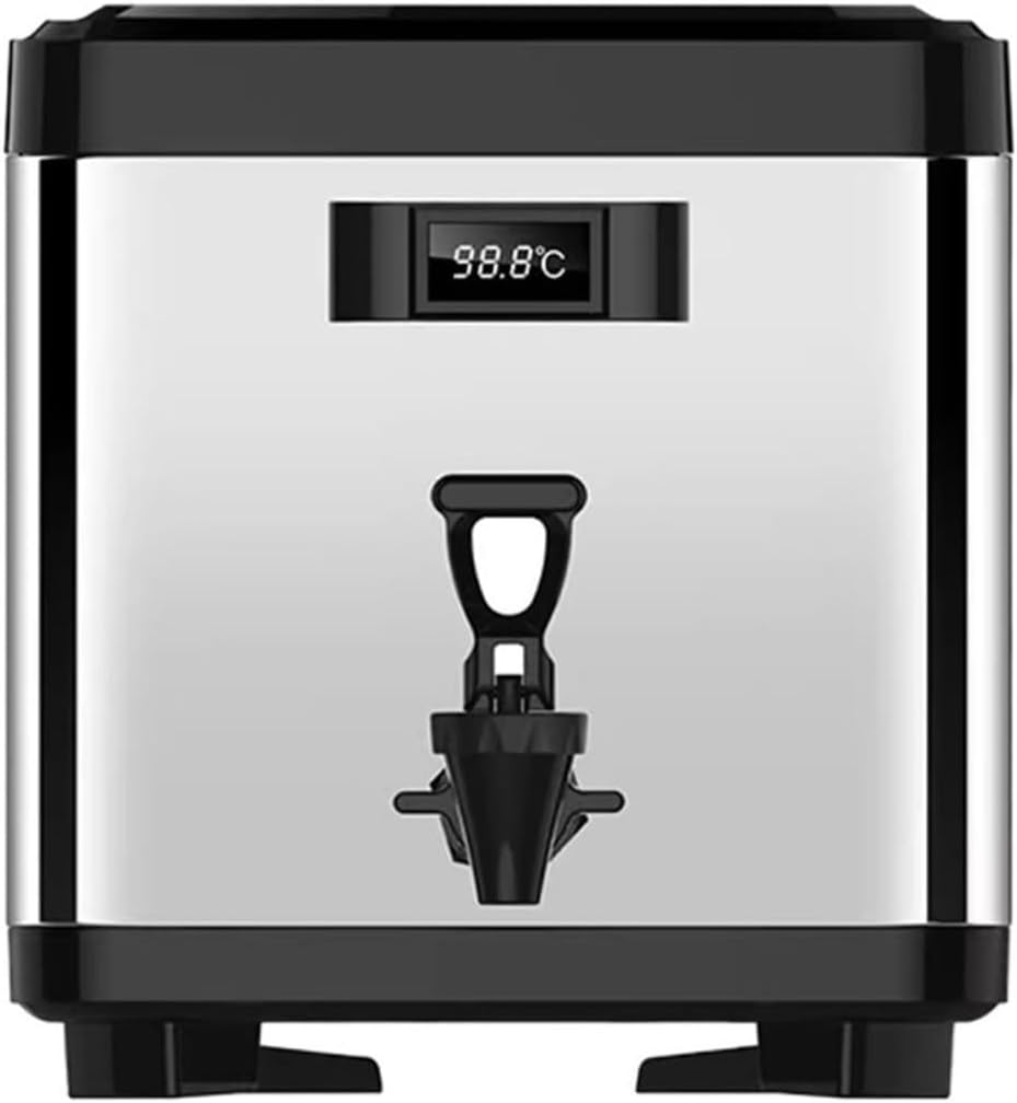 GRFIT Thermal Coffee Carafe 6L/8L/10L Insulated Kettle, Thickened Stainless Steel Outdoor Double Layer Insulated Bottle Hot Water Bucket with Temperature Display Insulated Coffee Carafes (Size : 6L)
