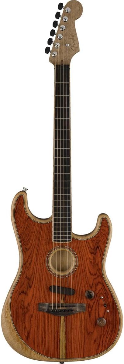 Fender Limited-edition American Acoustasonic Stratocaster Acoustic-electric Guitar - Cocobolo Natural