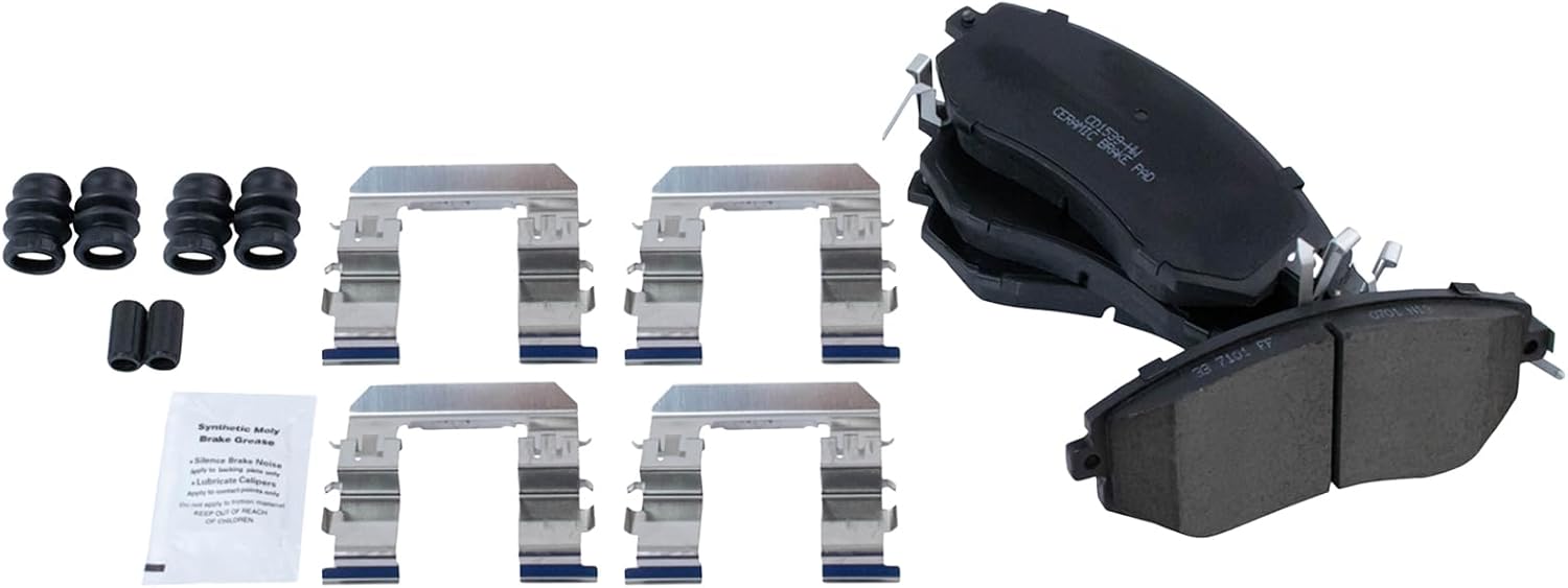 TRQ Front Brake Pad and Rotor Set Ceramic Compatible with 2014-2018 Subaru Forester 2011-2014 Impreza 2013-2014 Outback 2013-2017 XV Crosstrek 2013-2016 BRZ 2013-2016 Scion FR-S 2017-2019 Toyota 86