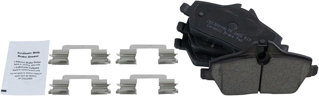 TRQ Front Brake Pad and Rotor Set Ceramic Vented Rotors Compatible with 2014-2016 Mini Cooper