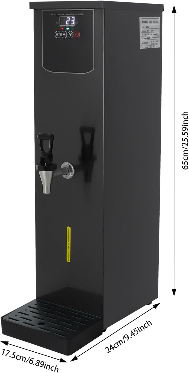 Hot Water Dispenser, 3000W Boiling Water Machine with Anti-Dry Burning Protection, Water Discharge 13.2 Gal Per Hour, Countertop Hot Water Machine Water Boiler Fast Heating for Office Hotel