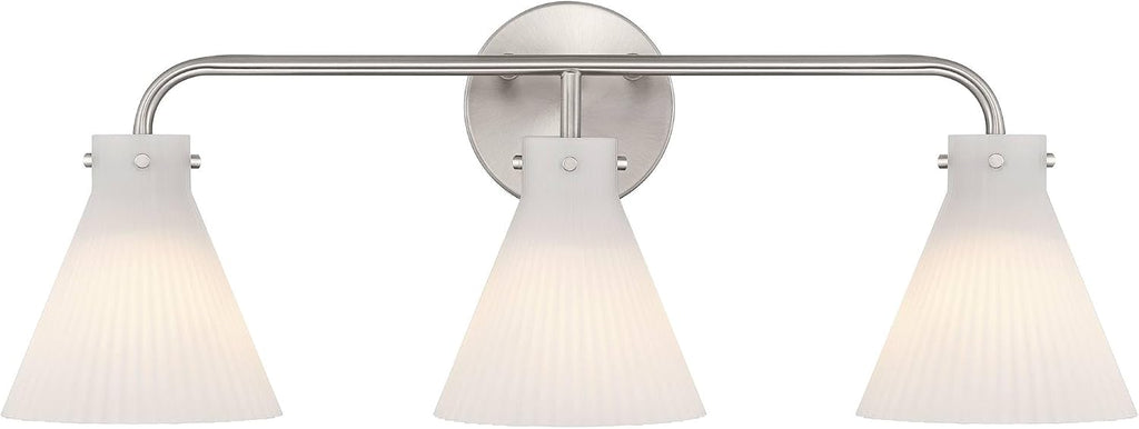 Possini Euro Design Possini Euro Cielo 24' Wide Brushed Nickel 3-Light Bath Light
