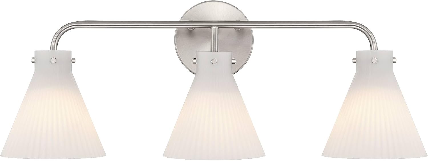 Possini Euro Design Possini Euro Cielo 24' Wide Brushed Nickel 3-Light Bath Light