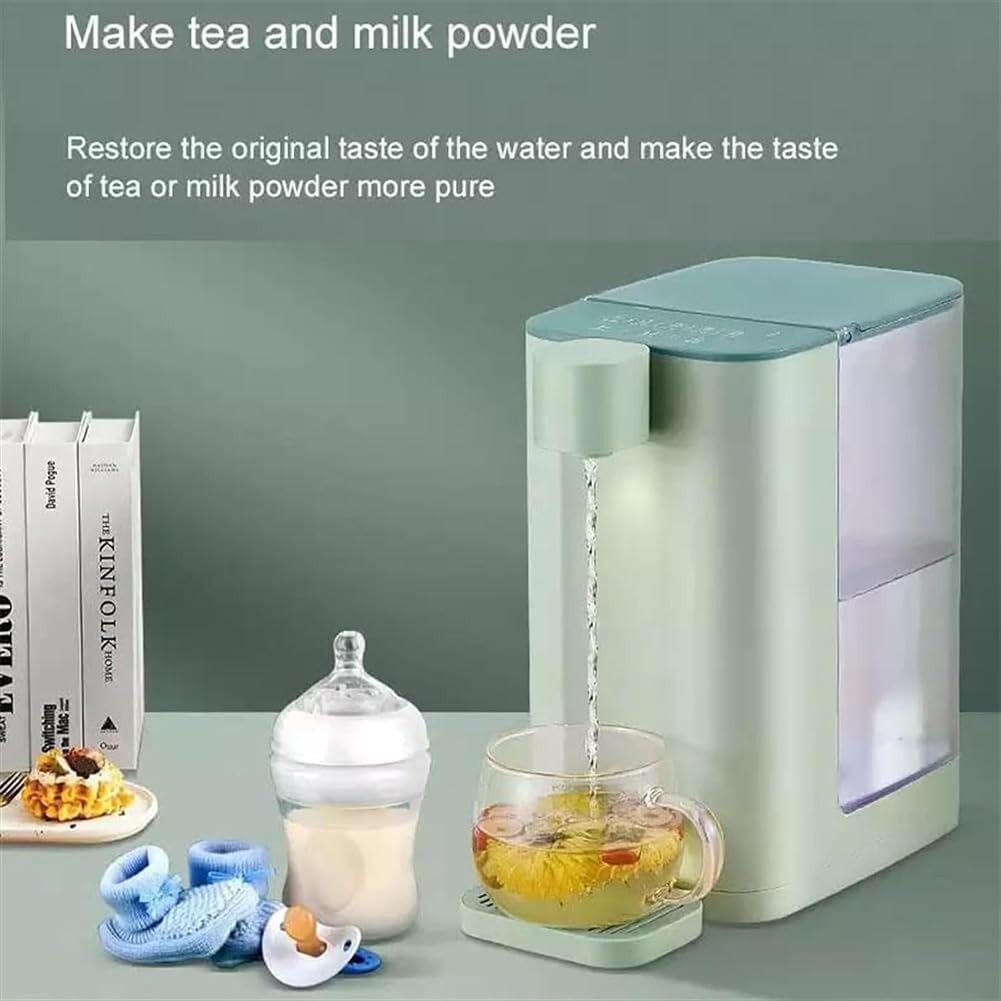 Instant Hot Water Dispenser Household Small Desktop Instant Hot Water Dispenser Multifunctional Desktop Mini Intelligent Direct Drink Heating, for Living Room Office(Green)