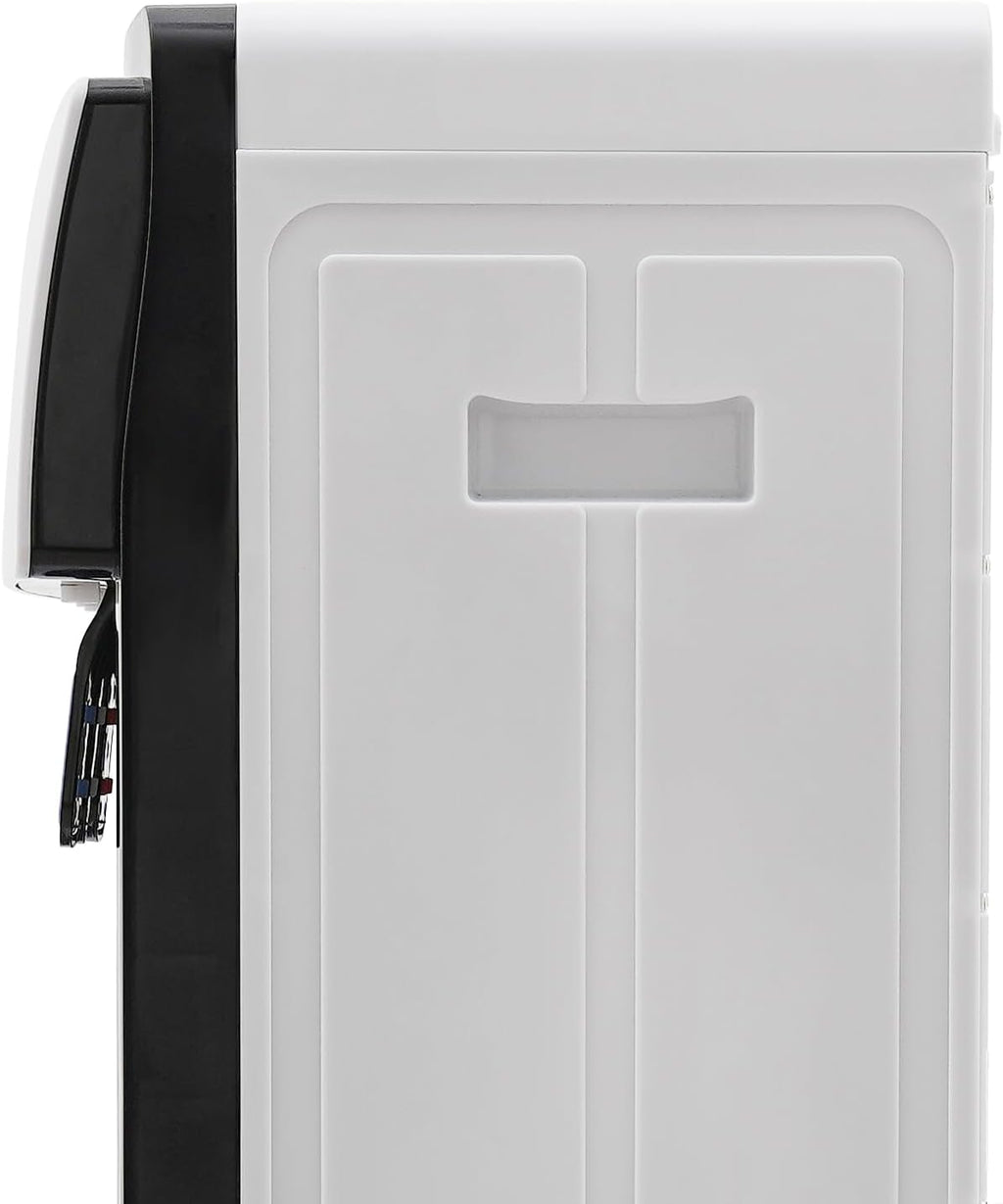 500W Bottom Loading Water Dispenser with 3 Temperature Settings, Hot & Cold Standing Water Dispenser Storage Cabinet Drinking Fountain for Home, Office, Holds 3 or 5 Gallon Bottles (White)
