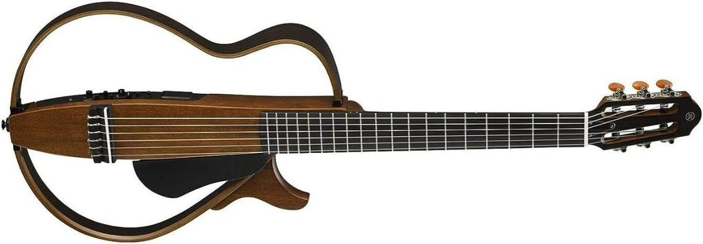 Yamaha SLG200N NT Nylon String Silent Guitar with Hard Gig Bag, Natural