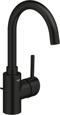GROHE 321382431 Concetto Single-Handle Bathroom Faucet, 1.2 GPM, L-Size, Matte Black