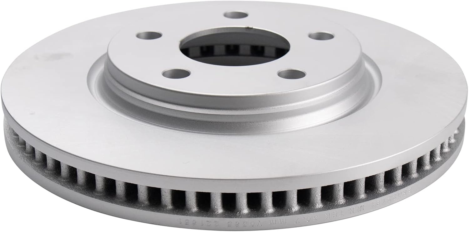 TRQ Front Brake Pad and Rotor Set Ceramic Coated Vented Rotors Compatible with 2004 Pontiac Grand Prix