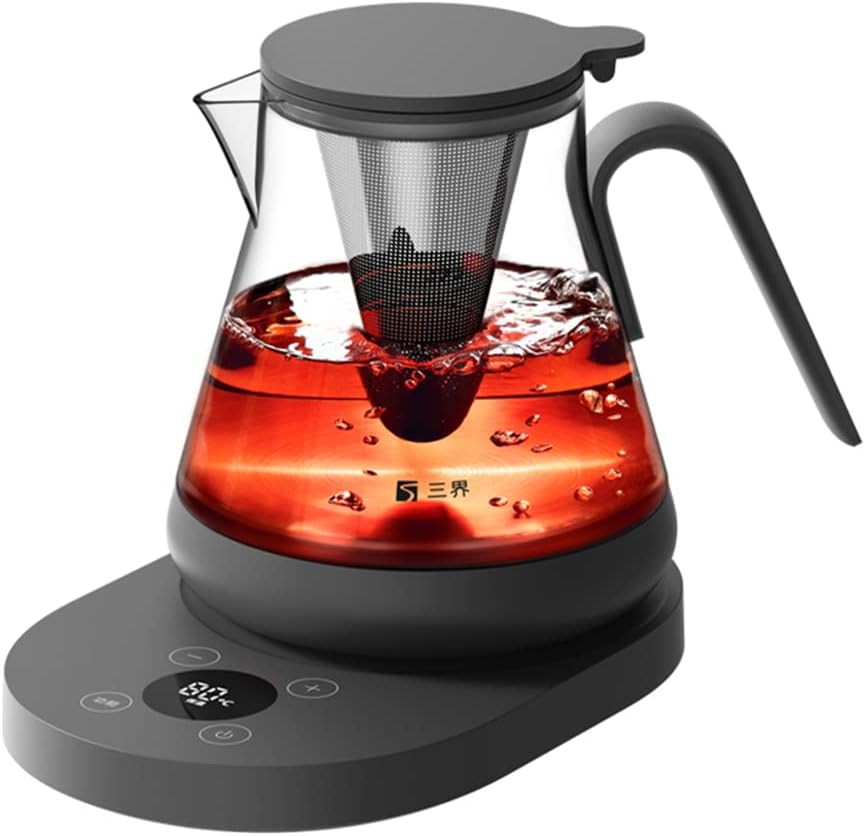 Glass Tea Maker, 500Ml Multi-Function Tea Kettle, Detachable Tea Maker, Hot Water High-Power Tea Heating Warmer,C1