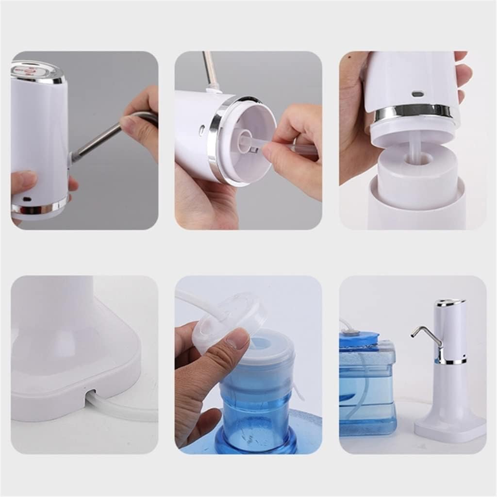 Home Automatic Water Dispenser Hand Press Pump Charging Intelligent Electric Bottled Drinking(Gray)