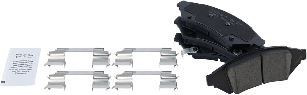 TRQ Front Brake Pad and Rotor Set Ceramic Vented Rotors Compatible with 2004 Pontiac Grand Prix
