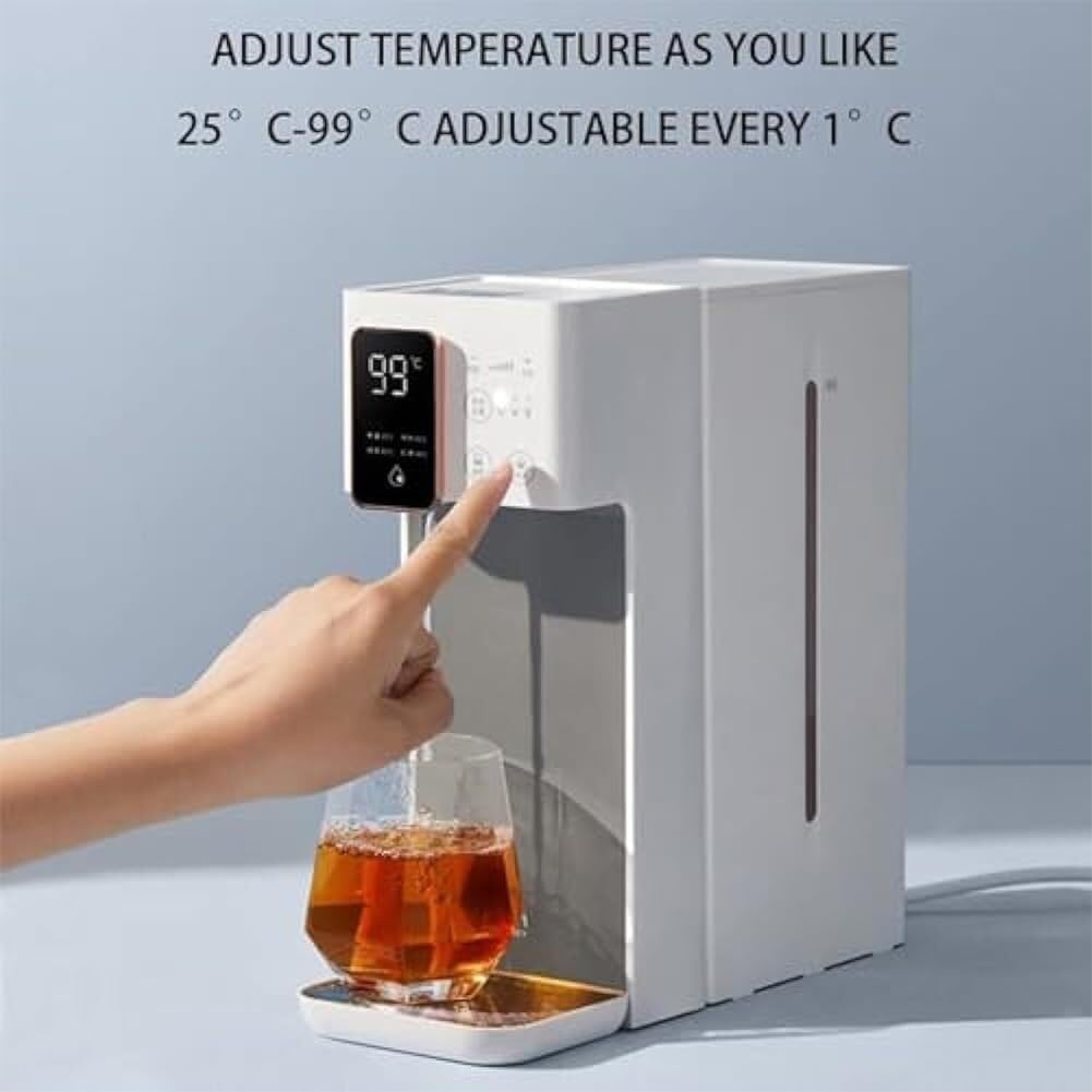 Portable Smart Water Dispenser, Instant Hot Water Dispenser, Home Desktop Drinking Machine, Quick Heating Tea Bar Machine 3L Water Tank LCD Screen 6 Gear Temperature Control(A)