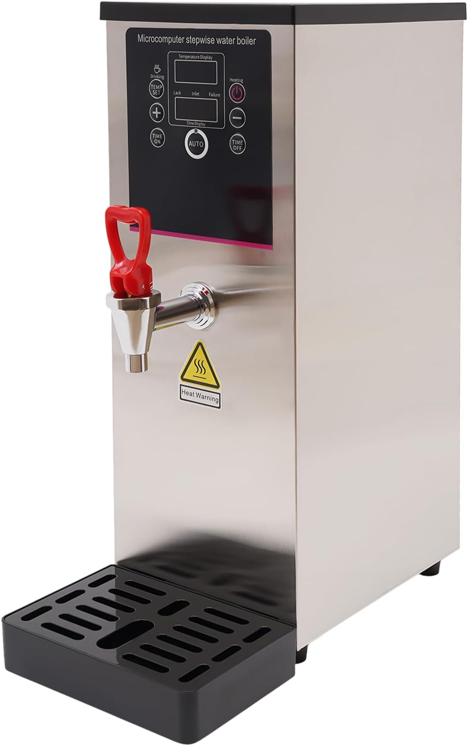 Commercial Hot Water Dispenser Electric Water Boiler Warmer,304 Stainless Steel Large Capacity Electric Dispenser for Kitchens, Living Rooms, Cafes, Restaurants, Offices. (10L Silver)