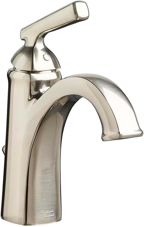 American Standard 7018101.295 Edgemere Single-Hole Bathroom Faucet, Brushed Nickel