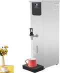 Commercial Hot Water Dispenser, 30L Hot Water Dispenser, 3000W Commercial Water Boiler Countertop with Panel, Fast Boiling for Office, Kitchen, Large Family & Instant Beverage Needs(Silver)