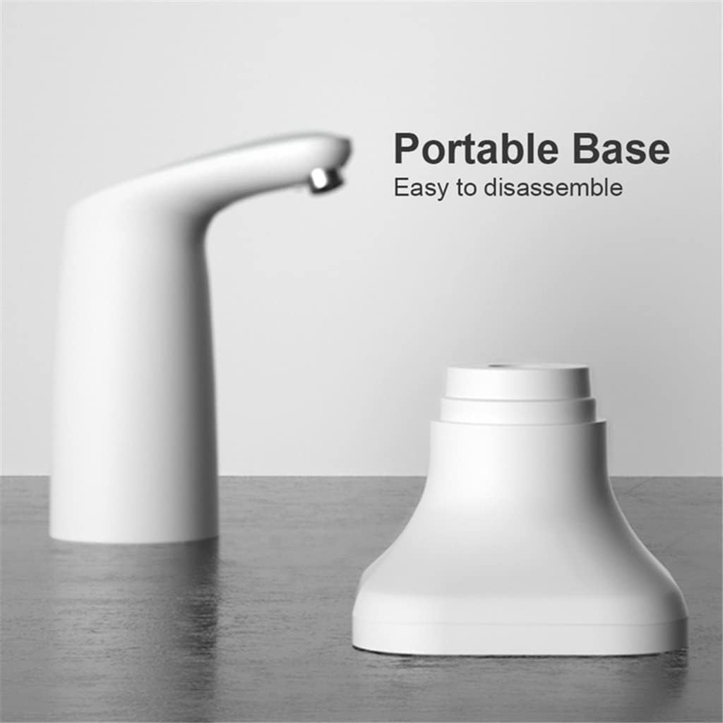 Electric Smart Water Bottle Dispenser Portable Automatic Drinking Pump with Base and LED Night Light
