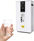 Electric Commercial Hot Water Dispenser with LCD Touch Screen and Built-in Purifier,3000W Instant Boiler Adjustable Temperature for Cafe,Hotel,Office,Home White-60L