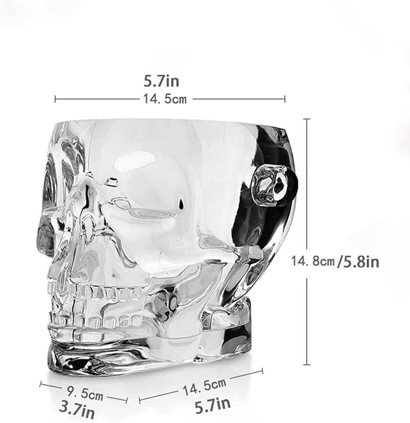 Skull Design Insulated Ice Bucket for Parties – Plastic Wine Cooler with Ice Holder, Ideal for Home, KTV, Bar, and More