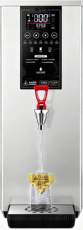 Commercial Hot Water Dispenser, 1000W Electric Water Boiler and Warmer Machine, 60L/H Step-Heating Countertop Water Dispenser with 140°F-212°F Temperature Control & Timer Silver