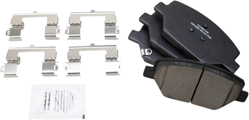 TRQ Front Brake Pad and Rotor Set Ceramic Vented Rotors G Coated Compatible with 2016-2020 Chevrolet Camaro