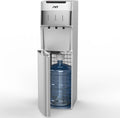 IKT Self-Cleaning Water Cooler Dispenser Bottom Load for 3-5 Gallon Bottle with Child Safety Lock LED Display Light Perfect for Home Silver