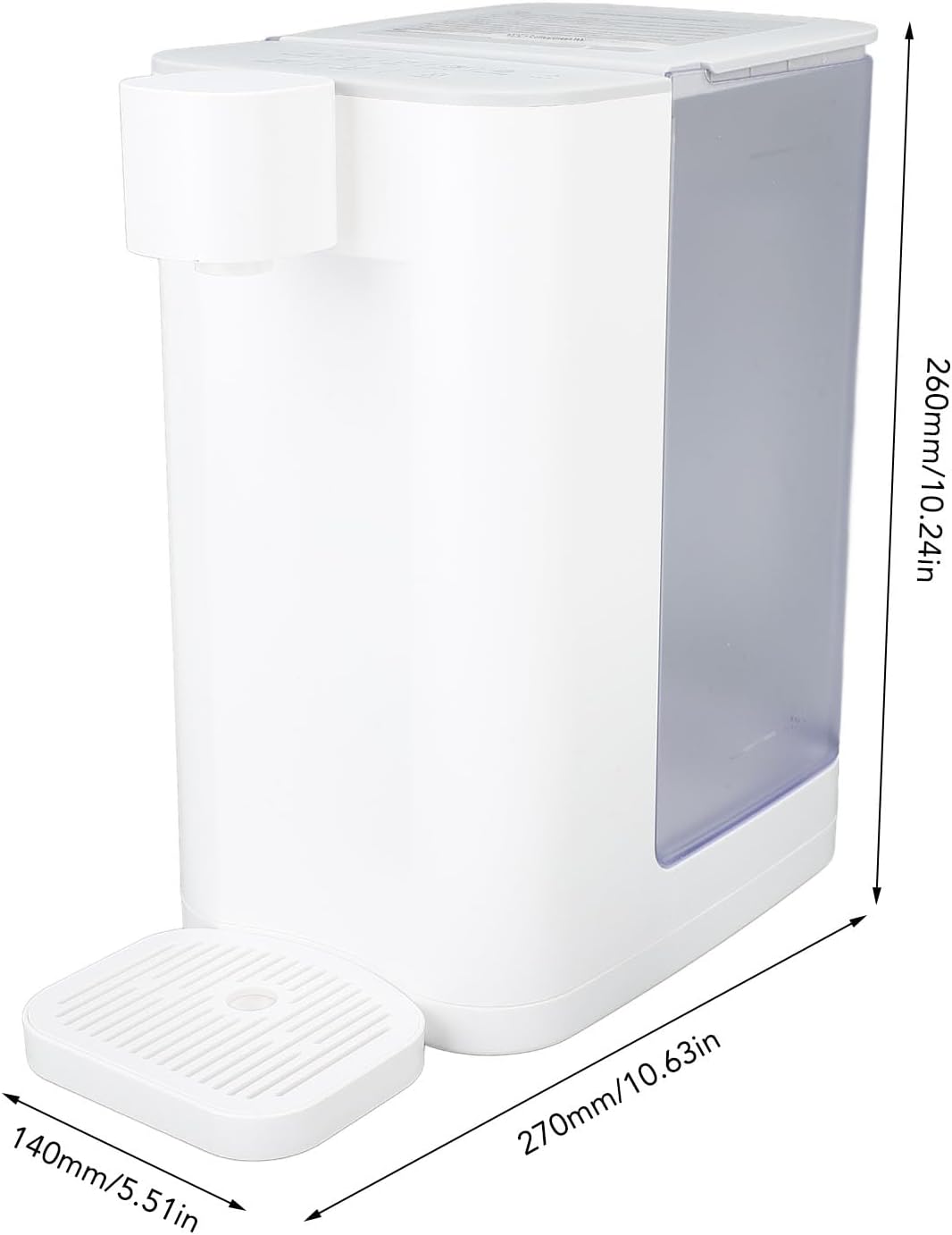 ZJchao Hot Water Dispenser, Electric Kettle 2.8L Large Capacity 5 Temperature Settings 3s Quick Heating with Dual Speed Technology Nano Heater for Home Office Hotel (US Plug 110V)