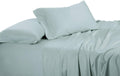 Solid 600-Thread-Count, Viscose Derived from Bamboo, Super Soft and Cool Bed Sheets Set (Twin Extra Long-XL, Sea)