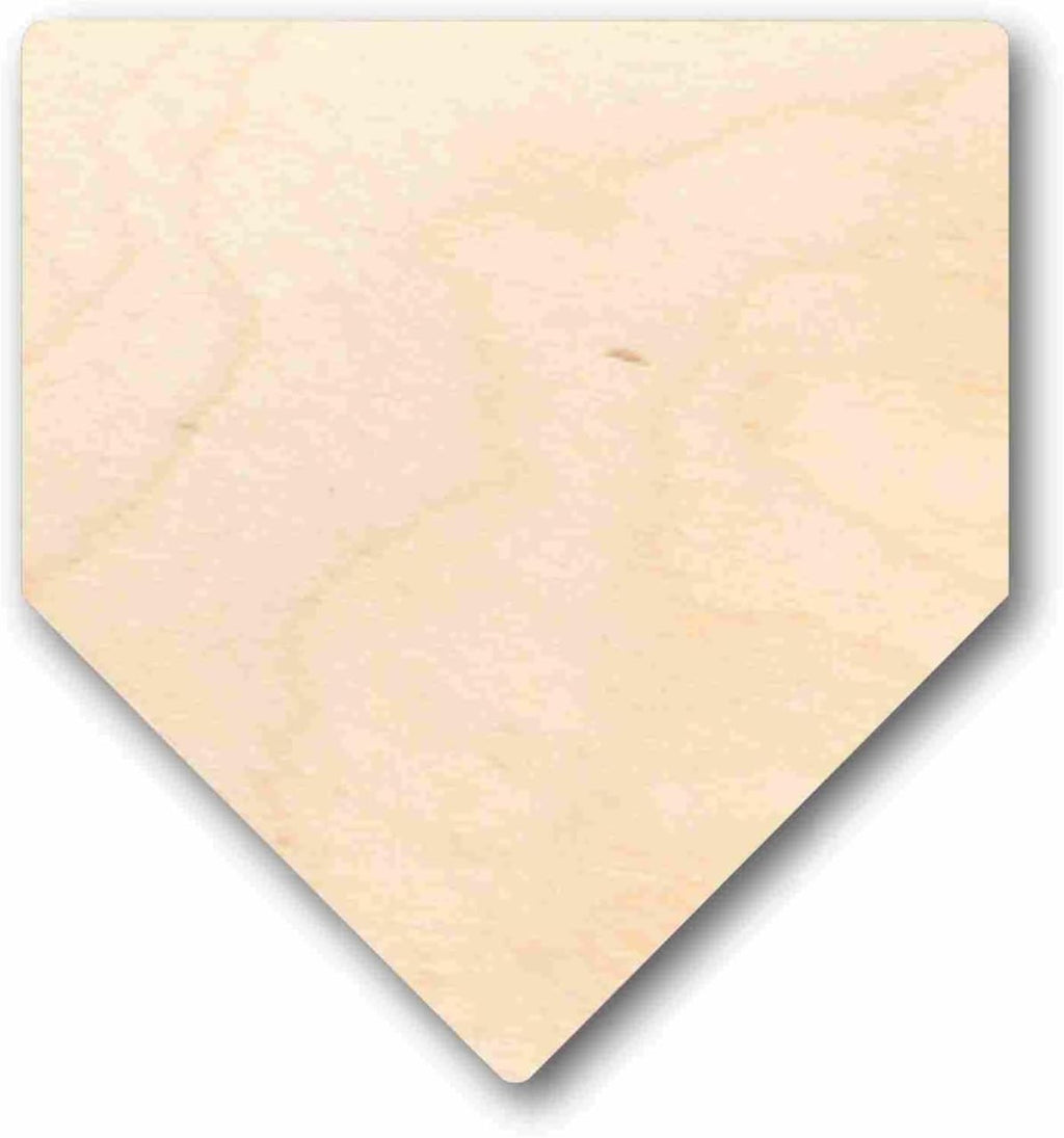 Unfinished Wood Home Plate Baseball Softball Diamond Base Silhouette Craft up to 46' DIY 30' / 1'