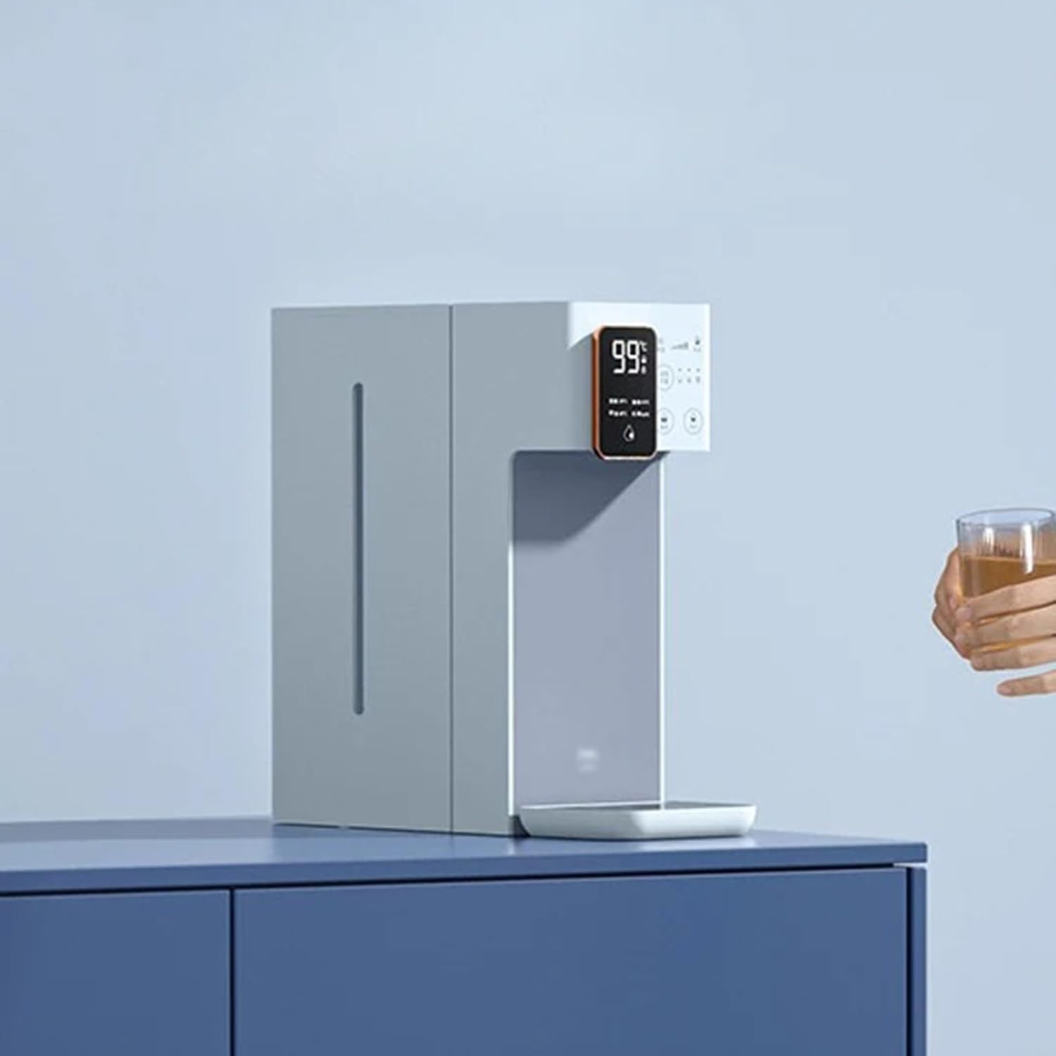 Water Dispenser 3s Instant Heating Water Dispenser Electric Pump 2000W Fast Heat Dispensador Bottle 3L Smart Kettle(White)