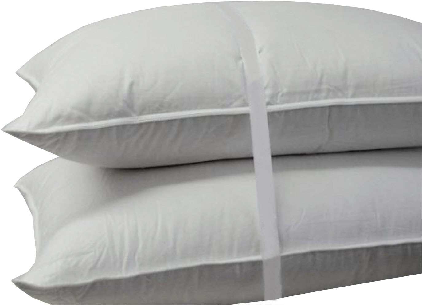 Royal Hotel Bedding Soft Down Pillow - 500 Thread Count Cotton Shell, Down Pillow Soft, Standard/Queen Size, Soft, Set of 2