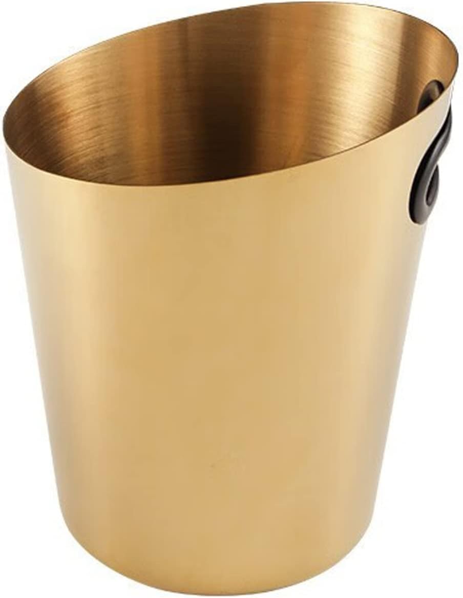 Ice Buckets Stainless Steel Ice Bucket 5L Golden Champagne and Wine Bucket Cooler Ice Buckets for Drinks and Parties Insulated Ice Bucket