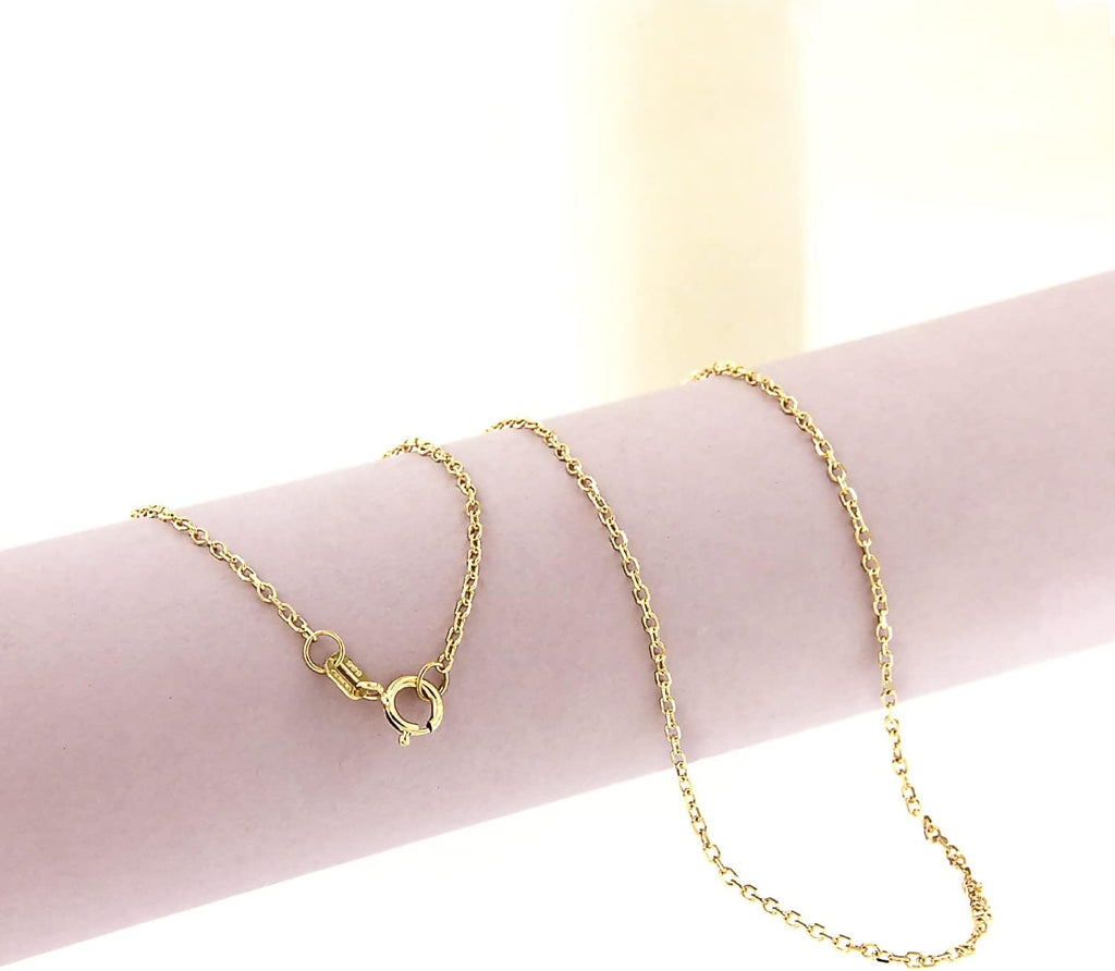 forme di Lucchetta - Lucky Red Ladybug Pendant Necklace in 14K Yellow Gold | Hypoallergenic Jewelry for Women and Girls | Precious Gift from Italy