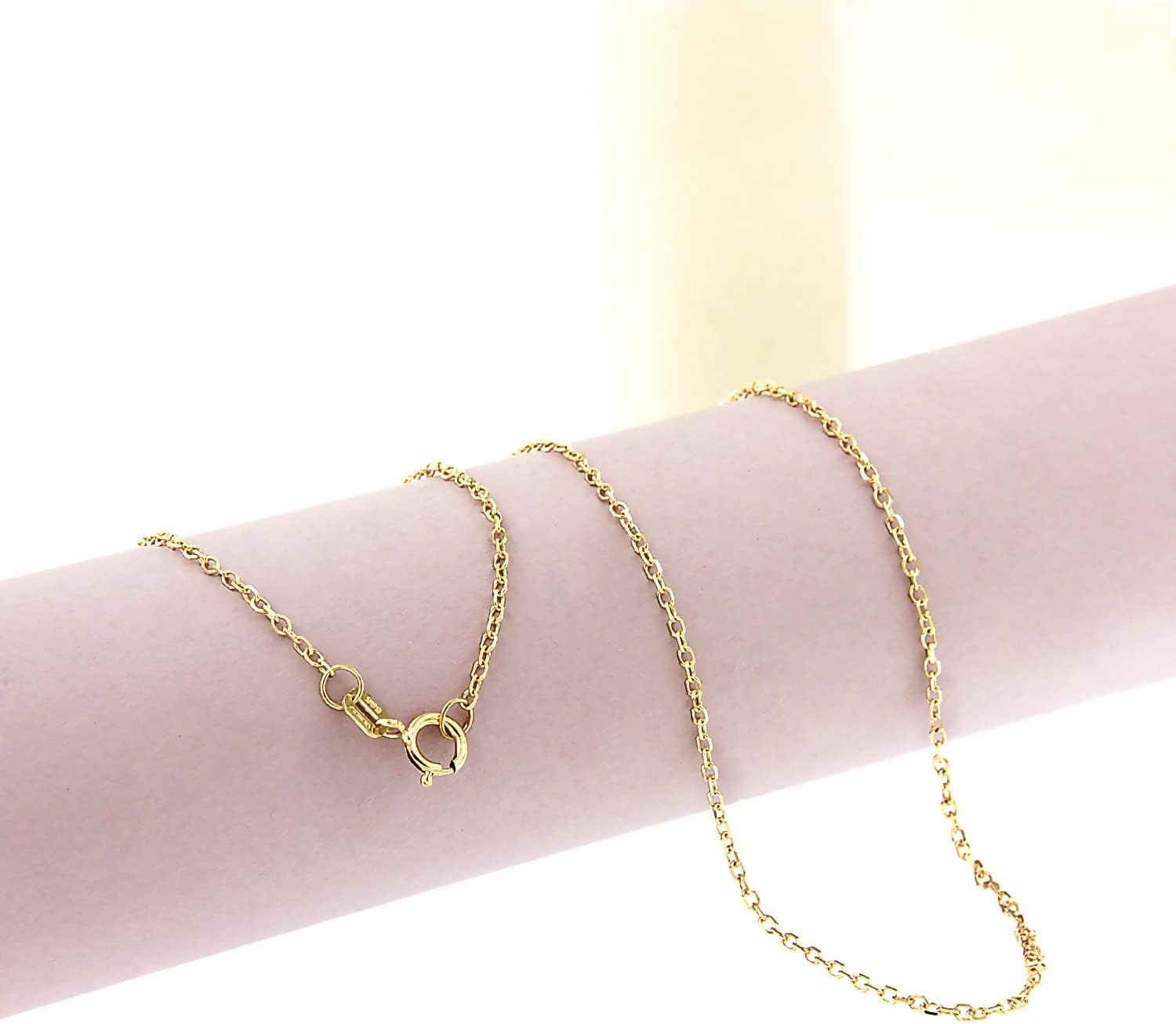 forme di Lucchetta - Lucky Red Ladybug Pendant Necklace in 14K Yellow Gold | Hypoallergenic Jewelry for Women and Girls | Precious Gift from Italy